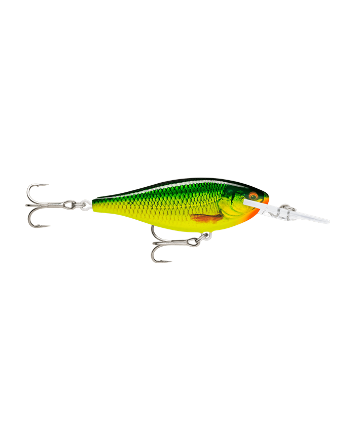 Rapala Shad Rap Elite 95 Heavy Duty SREH95 Gilded Lime Roach 3-3/4in 5/8oz 11ft