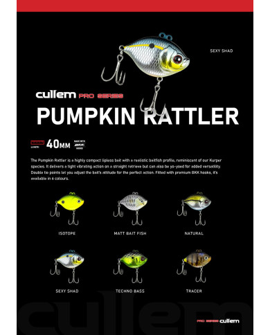 Cullem Pro Series Pumpkin Rattler 40mm 8g Cullem Pro Series Pumpkin Rattler 40mm 8g