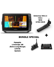 Garmin Echomap Ultra2 122sv w GT56 Xdcr & Panoptix LiveScope XR LVS 62 Bundle Garmin Echomap Ultra2 122sv w GT56 Xdcr & Panoptix LiveScope XR LVS 62 Bundle