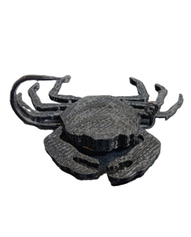 React Carapice Sand Crab Black Orange Belly -Black Legs 4cm no.1