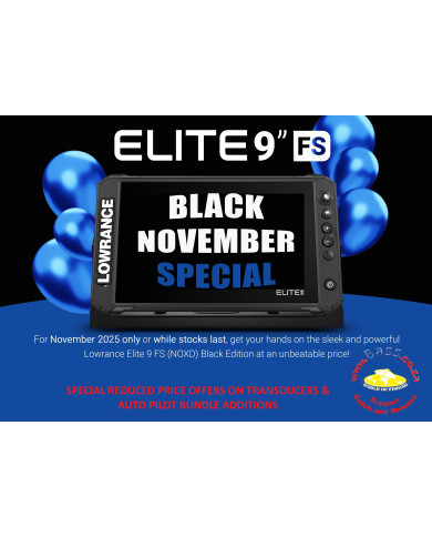 Lowrance Elite-9 FS FishFinder / ChartPlotter BLACK EDITION SALE - NO TRANSDUCER Lowrance Elite-9 FS FishFinder / ChartPlotter BLACK EDITION SALE - NO TRANSDUCER