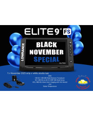 owrance Elite FS 9 w HDI 50 / 200 Khz 600 W Skimmer Transducer BLACK NOVEMBER EDITION