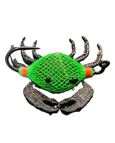 React Flexo Skeleton Crab Light Green-Black Legs 4cm no.1