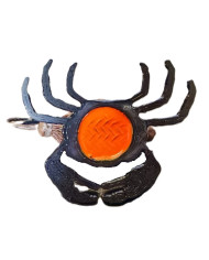 React Flexo Skeleton Crab Hot Spot Brown Orange  -Black Legs 4cm no.1