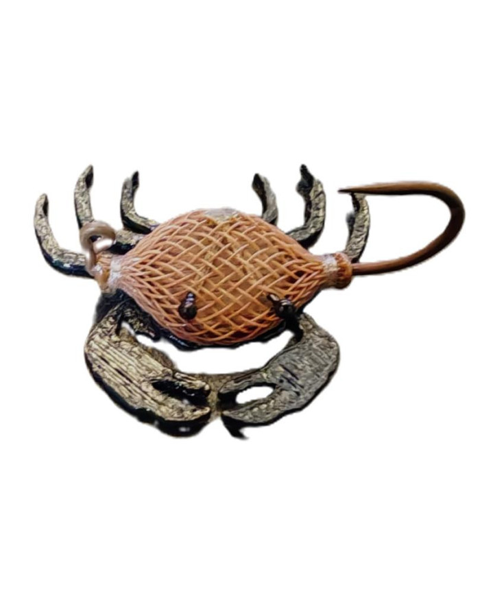 React Flexo Skeleton Crab Hot Spot Brown Orange  -Black Legs 4cm no.1