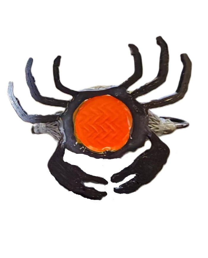 React Flexo Skeleton Crab Hot Spot Grey Orange  - Black Legs 4cm no.1
