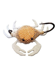 React Flexo Skeleton Crab Hot Spot Tan Orange  - White Legs 4cm no.1