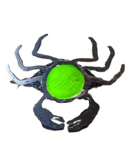 React Flexo Skeleton Crab Hot Spot Black Chartreuse  -Black Legs 4cm no.1