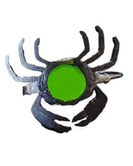 React Flexo Skeleton Crab Hot Spot Grey Chartreuse  -Black Legs 4cm no.1