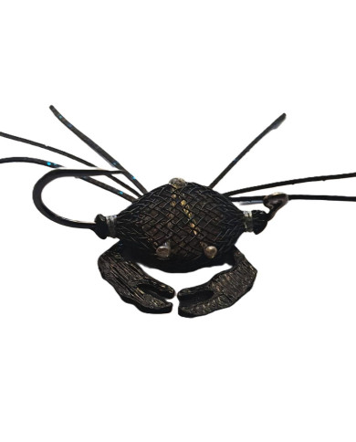 React Flexo Crab Soft - Black - Black Rubber Legs - Black Claw 4cm no.1