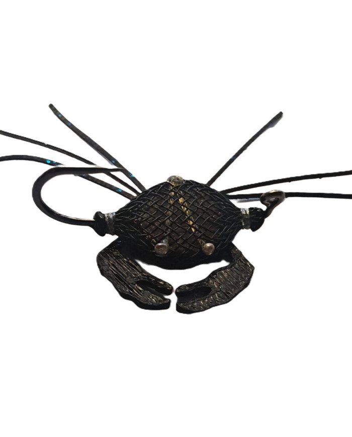 React Flexo Crab Soft - Black - Black Rubber Legs - Black Claw 4cm no.1