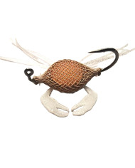 React Flexo Crab Soft - Tan - White Rubber Legs - White Claw 4cm no.1