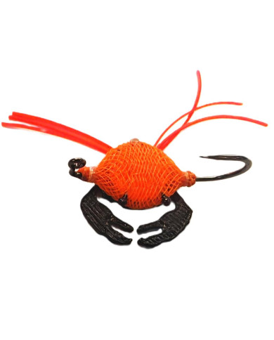 React Flexo Crab Phyco Soft - Orange - Orange Rubber Legs - Black Claw 4cm no.1