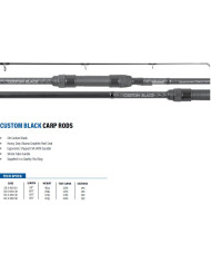 Okuma Custom Black Carp Black 8ft 3.0lb 2PC Rod