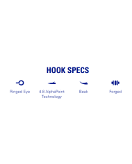 Mustad Alpha Point Light Game Titan Steel 4/0 (Cut Bait Hook)