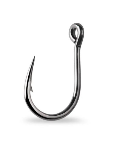 Mustad Hoodlum 4x10827 Black Nickle Size 6/0 (Live Bait Hook)