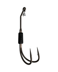 Mustad Alpha point Frog Trailor Weighted Double Hook 4/0