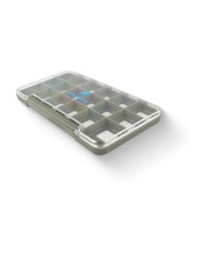 Stealth Waterproof Clear Split Foam Slim Large Fly box 18,5cmx10cmx1,5cm 18 Compartment