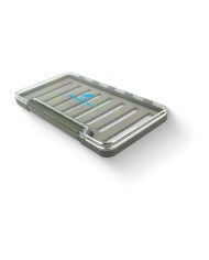 Stealth Waterproof Clear Split Foam Slim Large Fly box 18,5cmx10cmx1,5cm 174 Fly