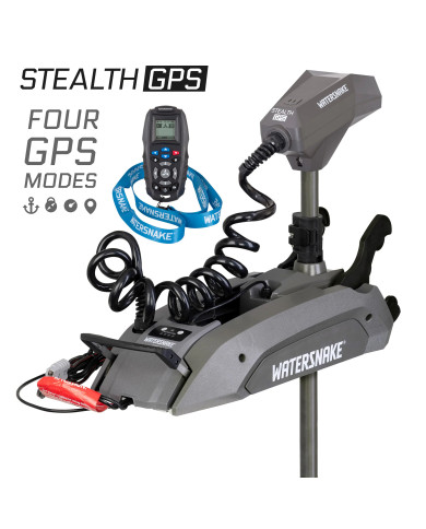 Watersnake Stealth GPS 12 V 65 lb - 54 inch Shaft Bow Mount Trolling Motor