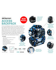 Sensation Access Backpack 4 Tray Blue/Black/White