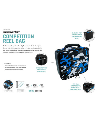 Sensation Competition Reel Bag Blue/Black/White