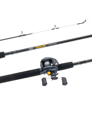 Jarvis Walker Angler 5ft 8in 2pc Rod/Angler 6.2:1 RH Baitcaster Reel Combo