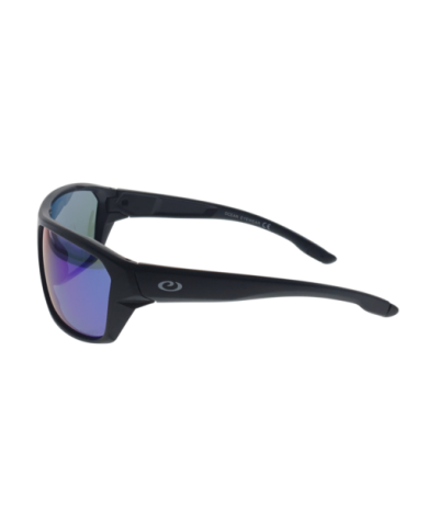 Ocean Polarized Sunglasses - PF 651 Black Frame with Green Mirror Grey Lens
