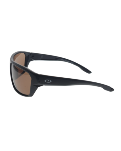 Ocean Polarized Sunglasses - PF 654 Matt Black Frame with Brown Lens