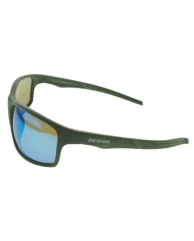 Ocean Polarized Sunglasses - PJ 772 Black Frame with Blue Mirror Grey Lens