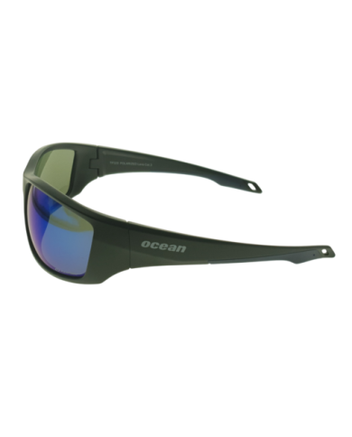 Ocean Polarized Sunglasses - PJ 823 Black Frame with Blue Mirror Grey Lens