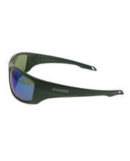 Ocean Polarized Sunglasses - PJ 823 Black Frame with Blue Mirror Grey Lens