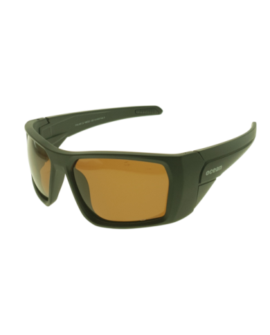 Ocean Polarized Sunglasses - PI 530 Matt Black Frame with Brown Lens