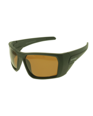 Ocean Polarized Sunglasses - PI 530 Matt Black Frame with Brown Lens