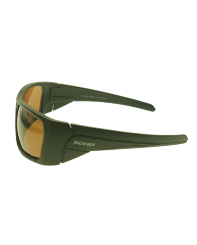 Ocean Polarized Sunglasses - PI 530 Matt Black Frame with Brown Lens