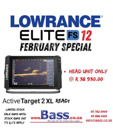 Lowrance Elite FS 12 - No Transducer Chartplotter February Special Sale Offer