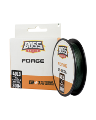 Boss Forge 12+1 Green X13 20lb - 9.1 kg 0.16mm PE1 Braided Line 300 m Spool