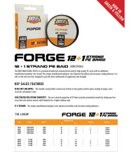 Boss Forge 12+1 Green X13 braided Line 300 m Spool