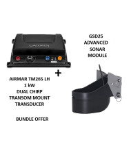 Airmar TM265LH Transom Mount Dual Chirp Transducer & Garmin GSD 25 Advanced Sonar Module Bundle