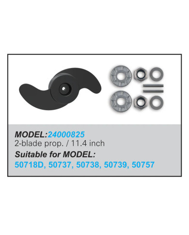 Haswing Replacement 2 Blade Propeller 11.4 in Diameter for Cayman B 80 lb  & 120 lb motors
