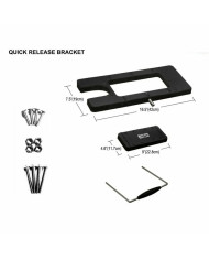 Haswing Quick Release Bracket for Cayman B 55 & 80 lb Trolling Motors Black