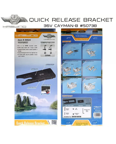 Haswing Quick Release Bracket for 80 & 120 lb bow mount motors