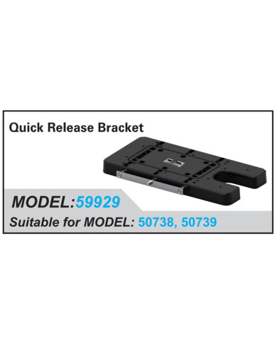 Haswing Quick Release Bracket for Cayman B 120 lb Trolling Motors Black