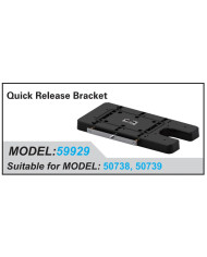 Haswing Quick Release Bracket for Cayman B 120 lb Trolling Motors Black