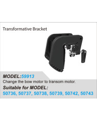 Haswing Transformative Bracket to Convert Bow Mount Trolling Motor to Transom Mount