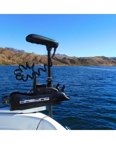 HASWING CAYMAN B GPS White 12V 55lb 54in Bow Mount Trolling Motor