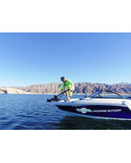 HASWING CAYMAN B GPS White 12V 55lb 54in Bow Mount Trolling Motor
