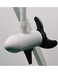HASWING CAYMAN B BOW MOUNT GPS TROLLING MOTOR WITH ANCHOR MODE 24 V 80 Lbs 72 in Shaft White