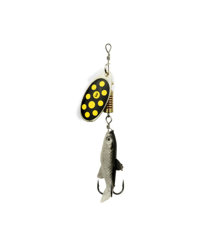 Sensation Bass Fury With Fish Inline Spinner Gold Black Yellow No.2 4g (2026)