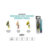 Sensation Bass Fury Feather Dressed Inline Spinner(2026)